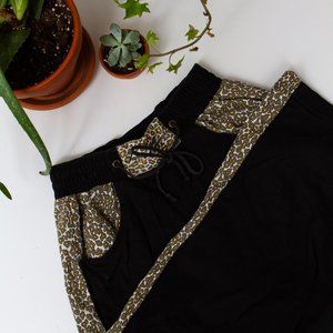 SAFARI TRANSFER pants • animal print brown & black • S